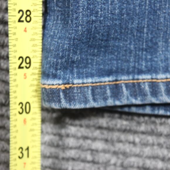 Levi’s 512 Jeans Womens 12 Blue Straight Leg Mid Rise Stretch Studded - Picture 10 of 10